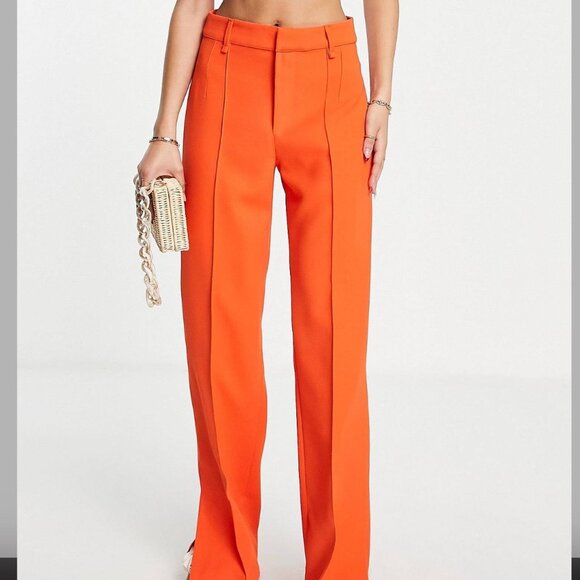 MANGO orange pants size 10 - Picture 1 of 5
